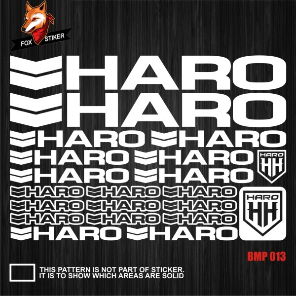 Bicycle Frame Decal Stickers  HARO-02
